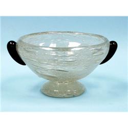 ART DECO - SCHNEIDER, FRANCE. A rare art glass ce