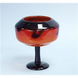 SCHNEIDER, FRANCE. A fine art glass vase. Purple 