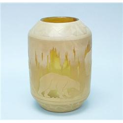 MULLER FRERES - A rare cameo carved and etched ar