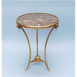 A fine pair of French Empire style gilt bronze fr