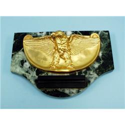 MAURICE FRECOURT - An unusual gilt bronze and mar