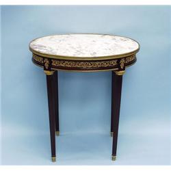 A fine antique French Louis XVI style mahogany sa