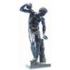 Image 1 : A dark patinated 19th century bronze figure of a 