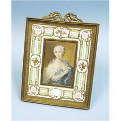 A very fine antique French bronze mounted porcela