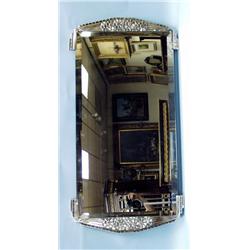 ART DECO - A fine pair of French bevelled glass w