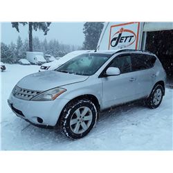 H4 --  2007 NISSAN MURANO SL  , Silver , 122,392 MILES