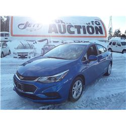 J4 --  2017 CHEVROLET CRUZE LT  , Blue , 47005  KM's