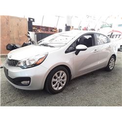 B1 --  2013 KIA RIO LX , Grey , 206689  KM's