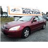 Image 1 : L2 --  2004 HONDA ACCORD LX , Red , 224169  KM's
