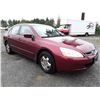 Image 2 : L2 --  2004 HONDA ACCORD LX , Red , 224169  KM's