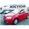 Image 1 : A2 --  2005 CHEVROLET AVEO LT  , Red , 204995  KM's