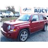 Image 1 : O1 --  2008 JEEP PATRIOT SPORT , Red , 217896  KM's