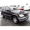 Image 2 : J1 --  1999 MERCEDES ML320, BLACK, 444,910 KMS