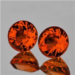 Natural AAA Fire AAA Orange Tourmaline Pair - Flawless