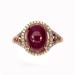 Genuine Oval Red Ruby 10x8 MM Ring