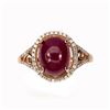 Image 1 : Genuine Oval Red Ruby 10x8 MM Ring