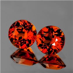Natural Mandarin Orange Spessartite Garnet Pair {VVS}