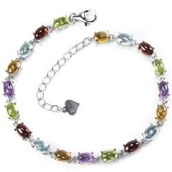 Natural Multi Gemstone 40 Carats Bracelet