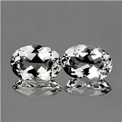 NATURAL BRILLIANT TOP COLORLESS WHITE TOPAZ PAIR