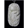 Image 1 : Hand Carved Antler Horse & Eagle Pendant