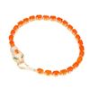 Image 1 : Natural  Orange Fire Ethopian Opal 6x4 MM Bracelet
