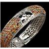 Image 2 : Natural Multi Color Sapphire 261.33 Carats Bangle