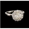Image 1 : 14KT White Gold 1.94 ctw Diamond Ring