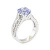Image 4 : 3.13 ctw Sapphire and Diamond Ring - 14KT White Gold