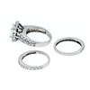 Image 9 : 3.90 ctw Diamond Ring Set - 14KT White Gold