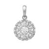 14k White Gold 0.41CTW Diamond Pendant, (SI2-SI3/H-I)