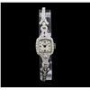 Lusserna for Macy's Platinum Diamond Vintage Ladies Watch