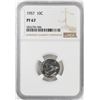 Image 1 : 1957 Proof Roosevelt Dime Coin NGC PF67