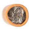 Image 2 : Original Bank Roll of (40) Brilliant Uncirculated 1964 Washington Quarter Coins
