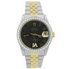 Image 1 : Rolex Ladies Datejust 18KT Yellow Gold & Steel 31mm Silver Roman Diamond Dial Watch