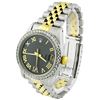 Image 2 : Rolex Ladies Datejust 18KT Yellow Gold & Steel 31mm Silver Roman Diamond Dial Watch