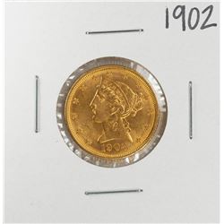 1902 $5 Liberty Head Half Eagle Gold Coin