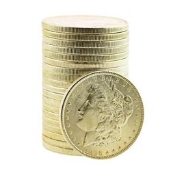 Roll of (20) Brilliant Uncirculated 1896 $1 Morgan Silver Dollar Coins