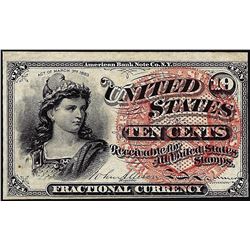 March 3, 1863 Ten Cents Fourth Issue Fractional Currency Note