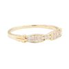 Image 1 : 14KT Yellow Gold 0.15 ctw Diamond Band