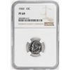Image 1 : 1960 Proof Roosevelt Dime Coin NGC PF69
