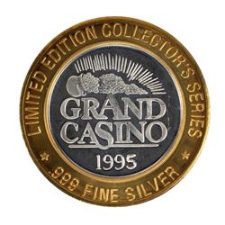 .999 Fine Silver Grand Casino $10 Limited Edition Collector's Series Gaming Token