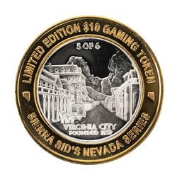 .999 Silver Sierra Sids Sparks, Nevada $10 Casino Limited Edition Gaming Token