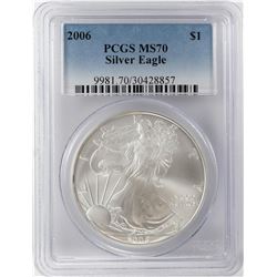 2006 $1 American Silver Eagle Coin PCGS MS70