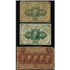 Image 1 : Lot of (3) First Issue Fractional Currency Notes