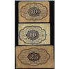 Image 2 : Lot of (3) First Issue Fractional Currency Notes