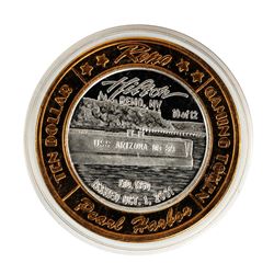 .999 Silver Hilton Reno, Nevada $10 Casino Limited Edition Gaming Token