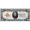 Image 1 : 1928 $20 Gold Certificate Note