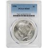 Image 1 : 1926 $1 Peace Silver Dollar Coin PCGS MS65