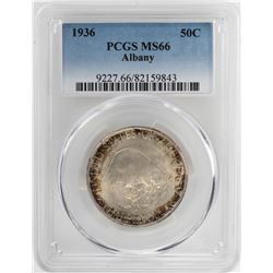 1936 Albany New York Commemorative Half Dollar Coin PCGS MS66
