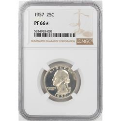 1957 Proof Washington Quarter Coin NGC PF66 Star